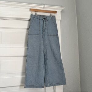 Women's Wide-Leg Blue Jeans